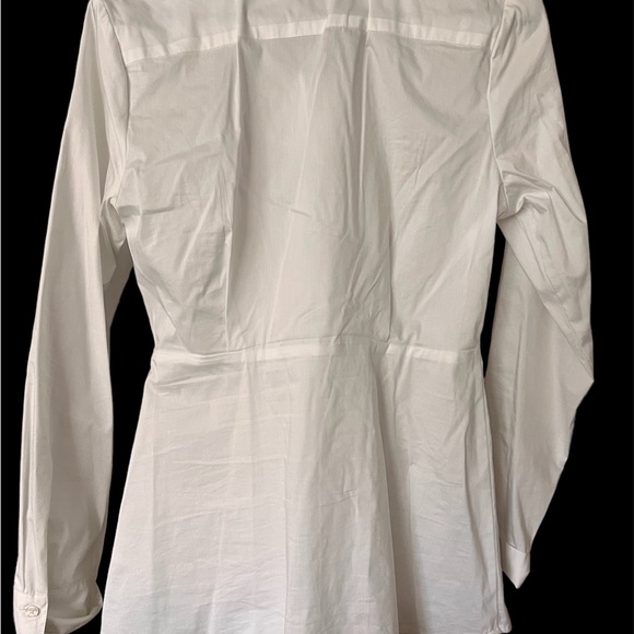 White Classic Cabi button and tie blouse, size medium, Great Condition! - Picture 2 of 2